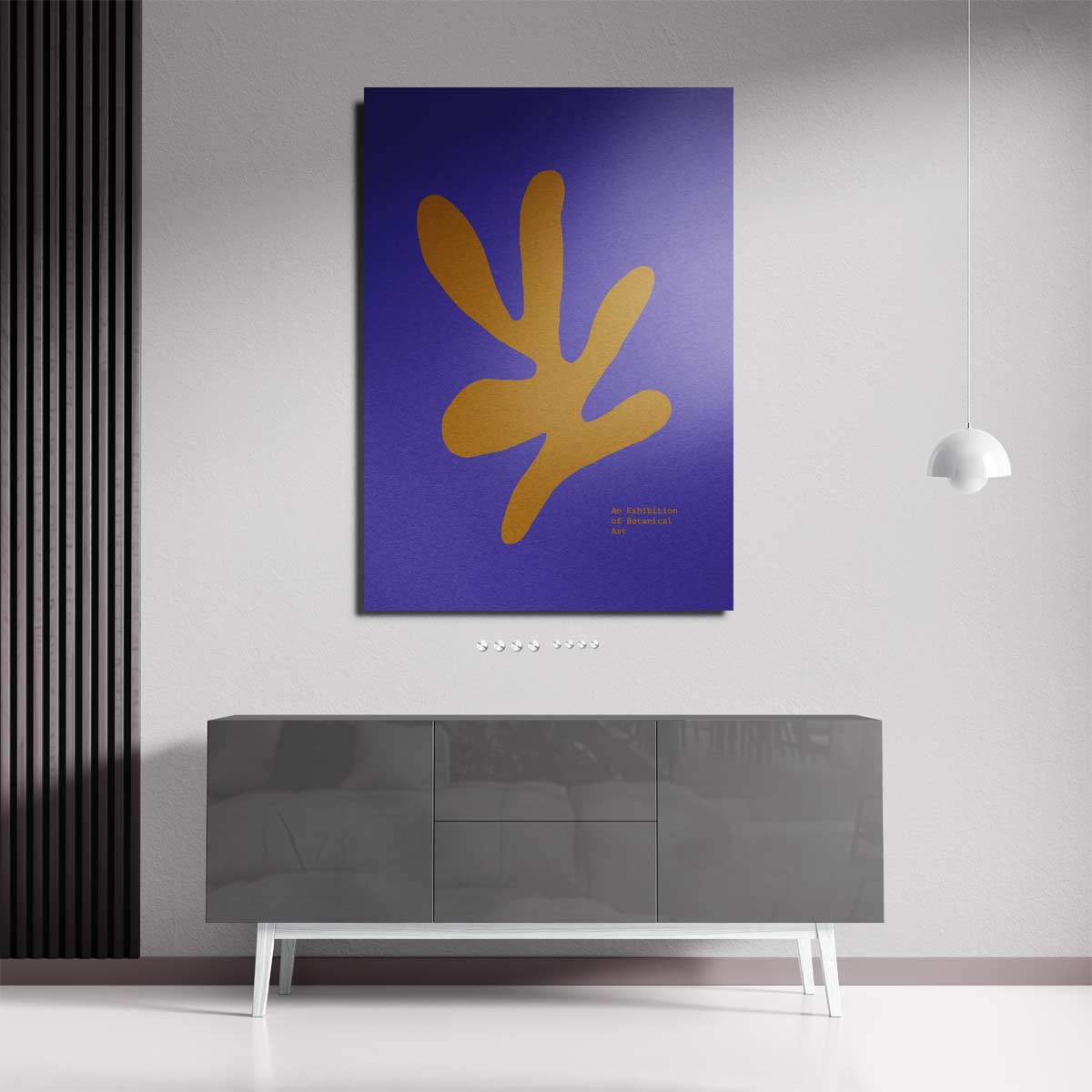 Moderne Botanische Abstractie Kunstwerk-canvas-dibond-plexiglas-wanddecoratie-WallArtistic