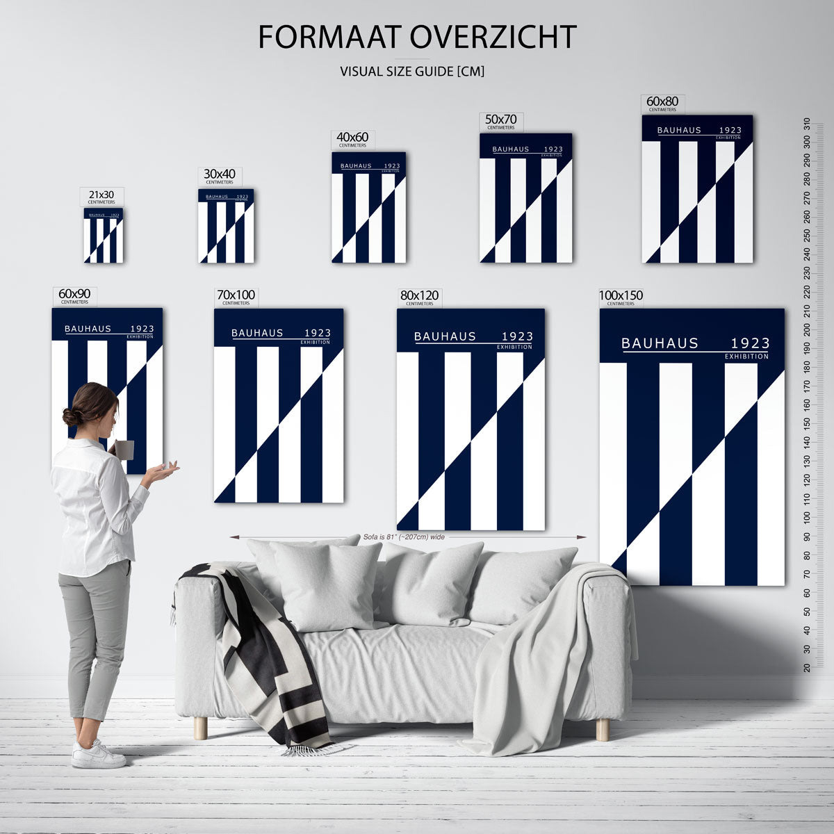 Lijnen en vlakken Poster