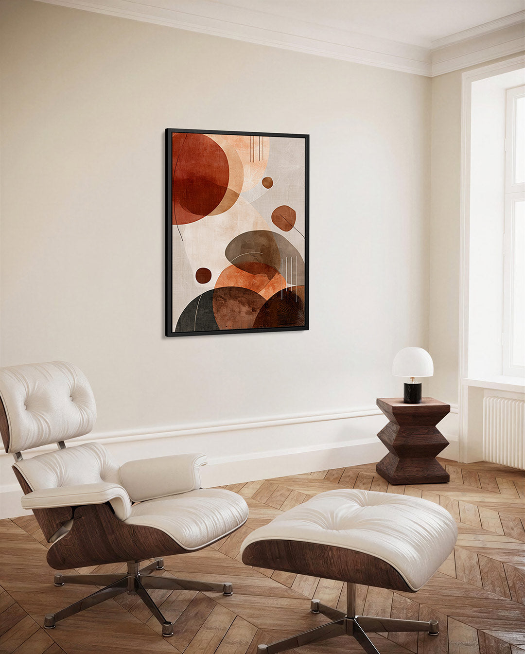 Organische vormen compositie Kunstwerk