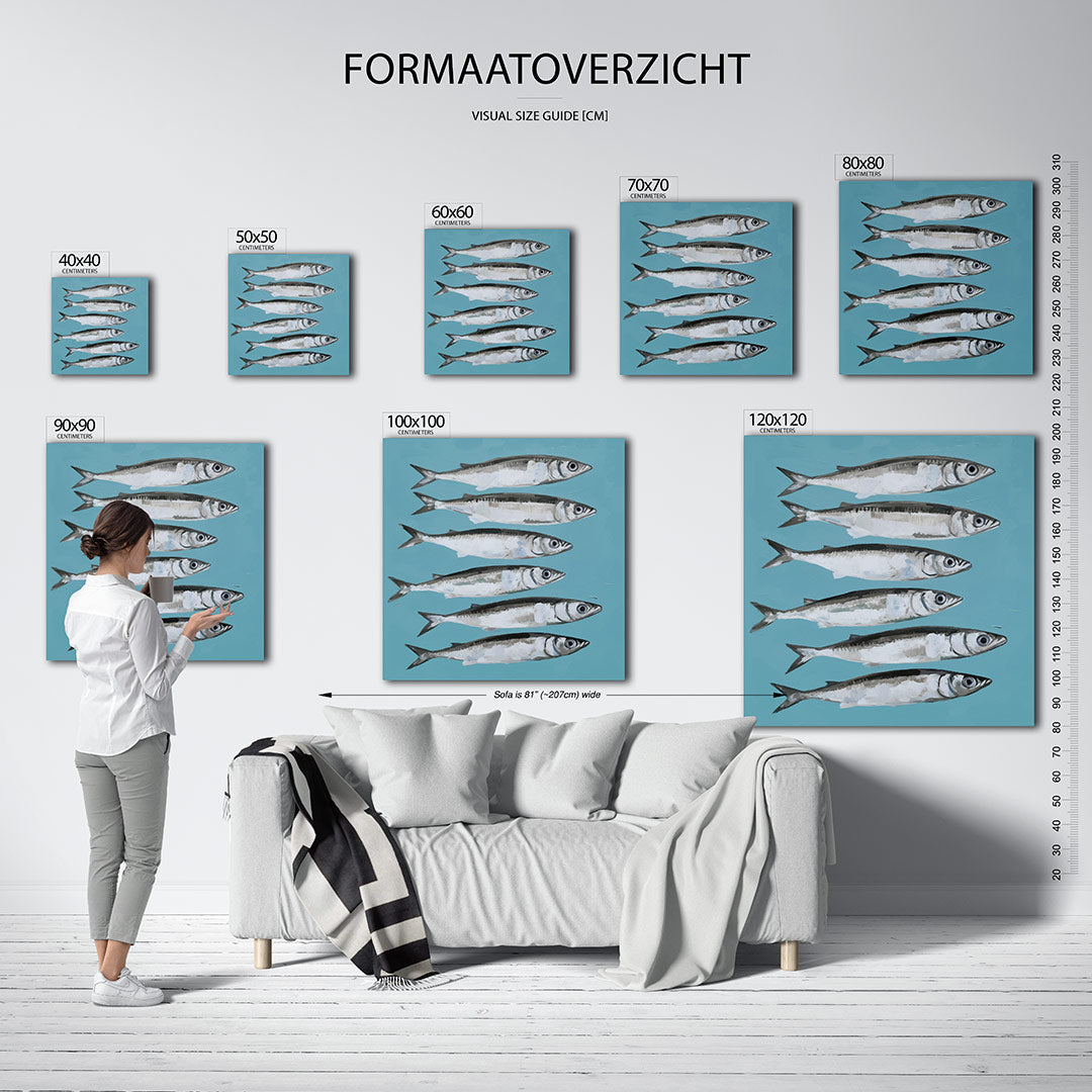 Gestileerde vissen Kunstwerk
