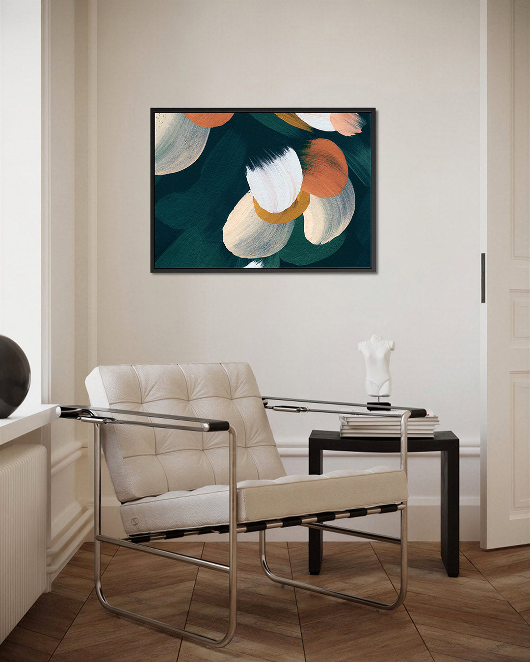Dynamische borstelstreken Kunstwerk