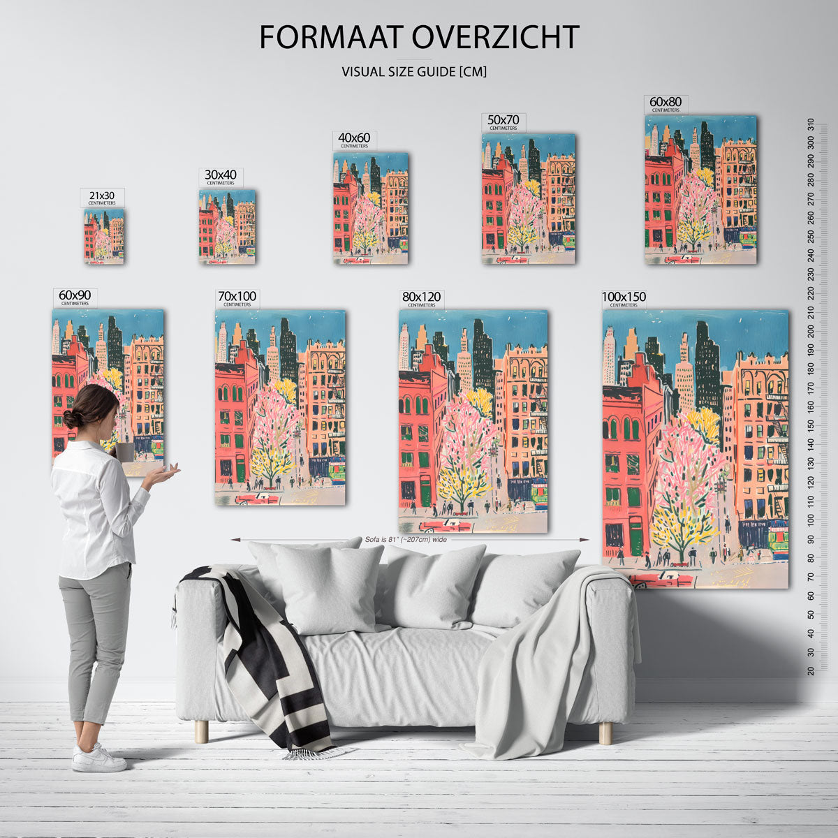Stedelijke skyline Poster
