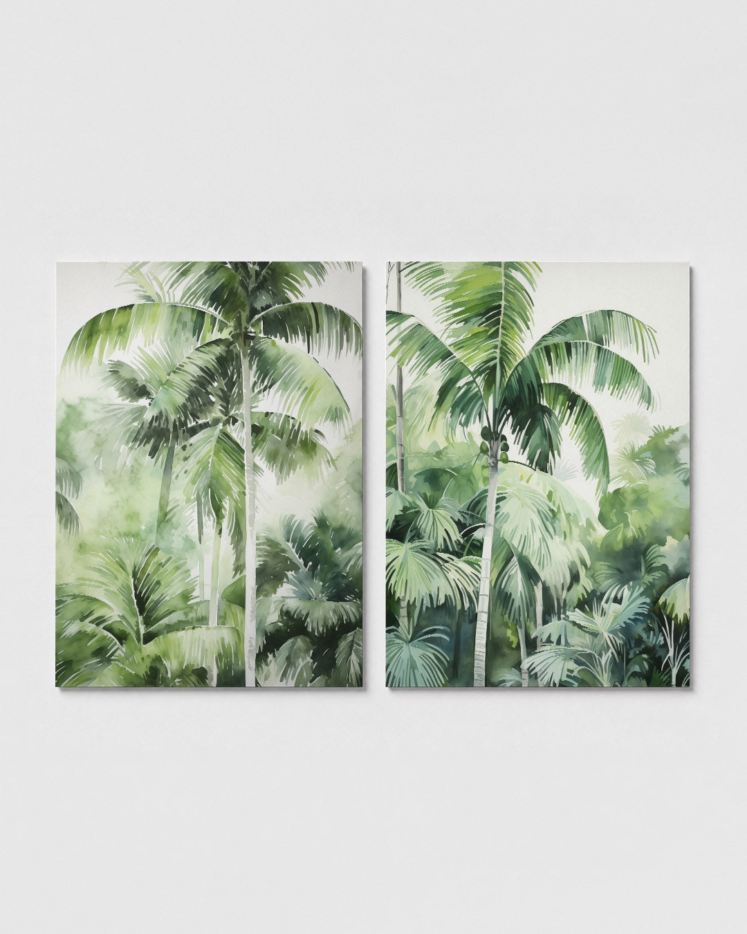 Groene bladeren harmonie Posterset