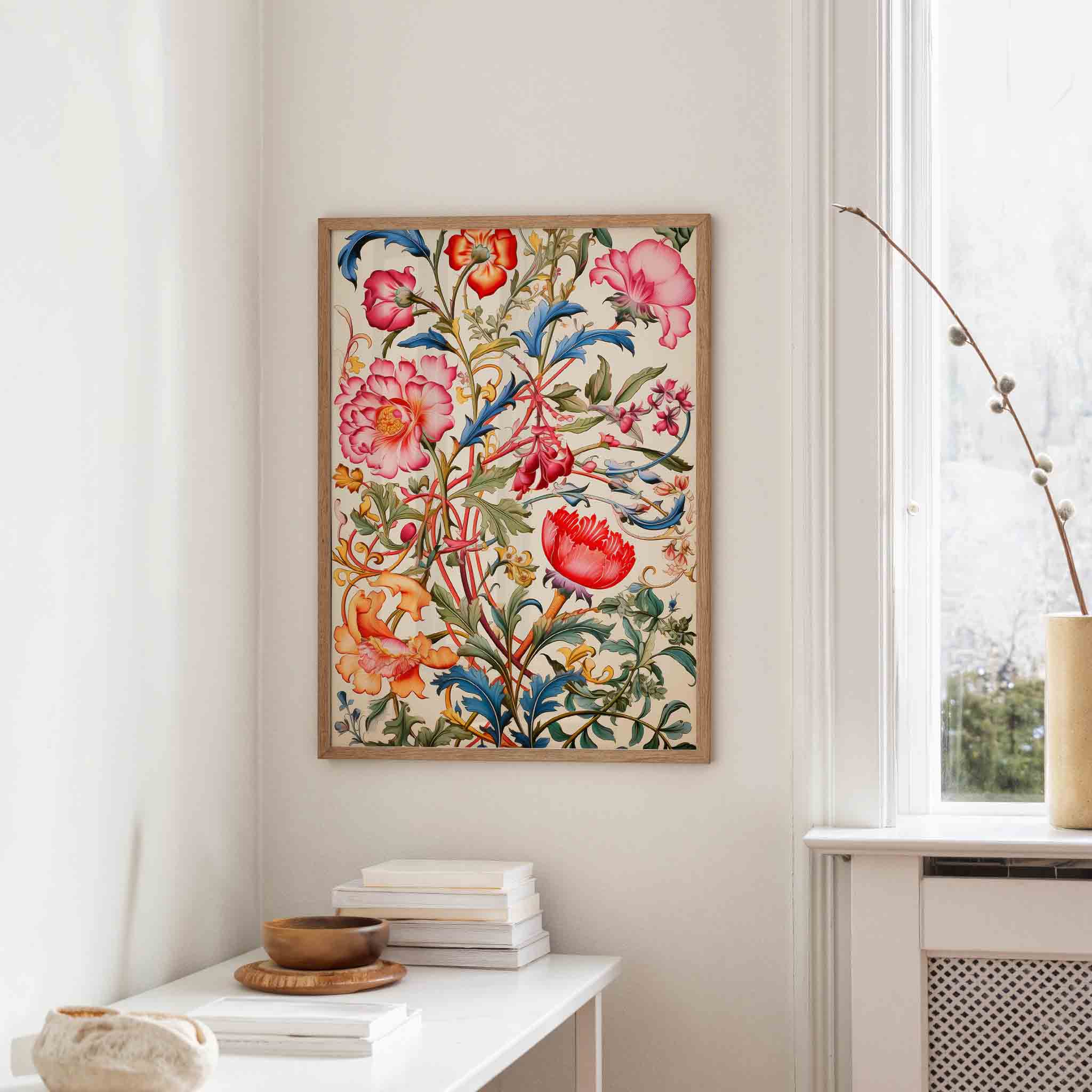 Bloemen en bladeren Poster
