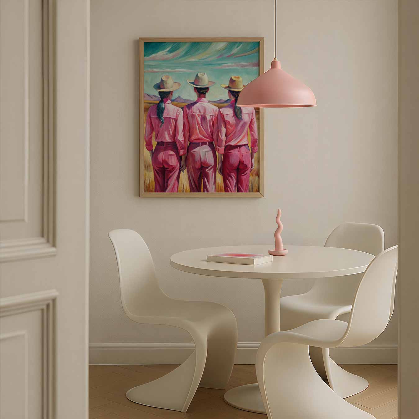 Drie Vriendinnen in het Veld Poster-WallArtistic