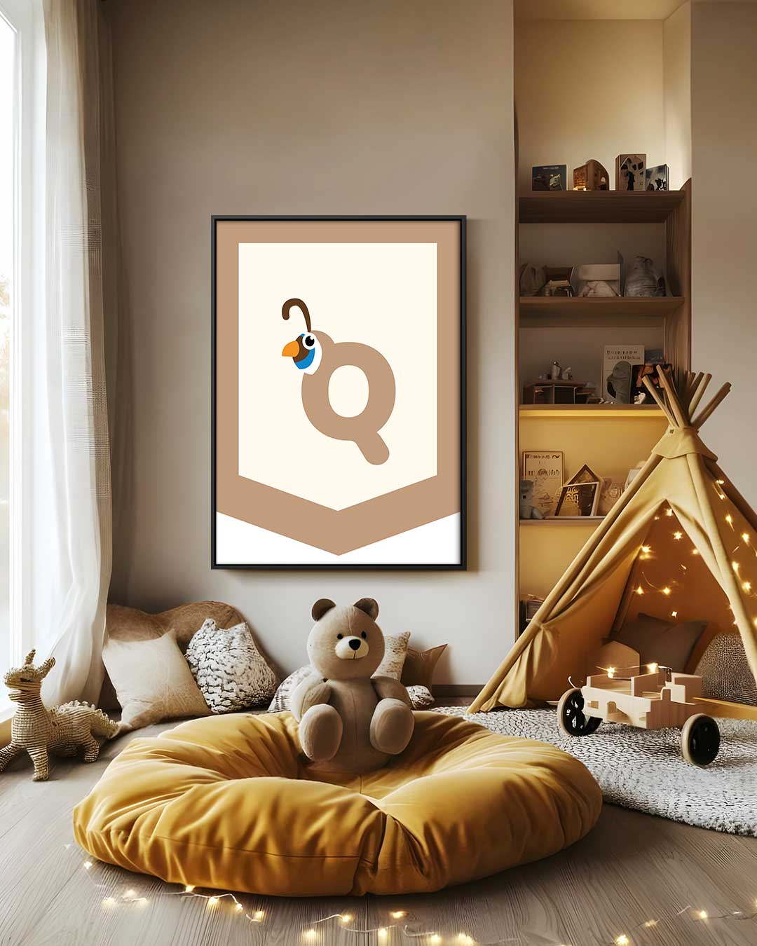 Vrolijke Quetzal Kunstprint Kunstwerk-canvas-dibond-plexiglas-wanddecoratie-WallArtistic