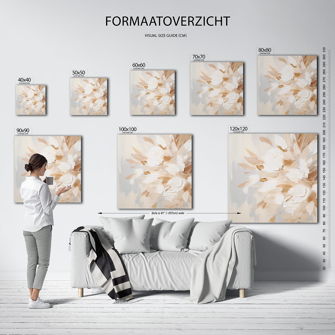 Organische vormen compositie Kunstwerk