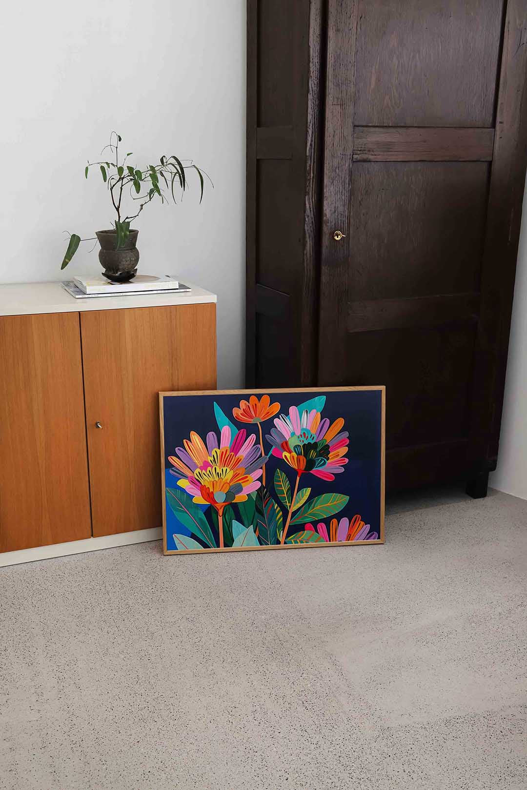 Bloemen in levendige kleuren Poster