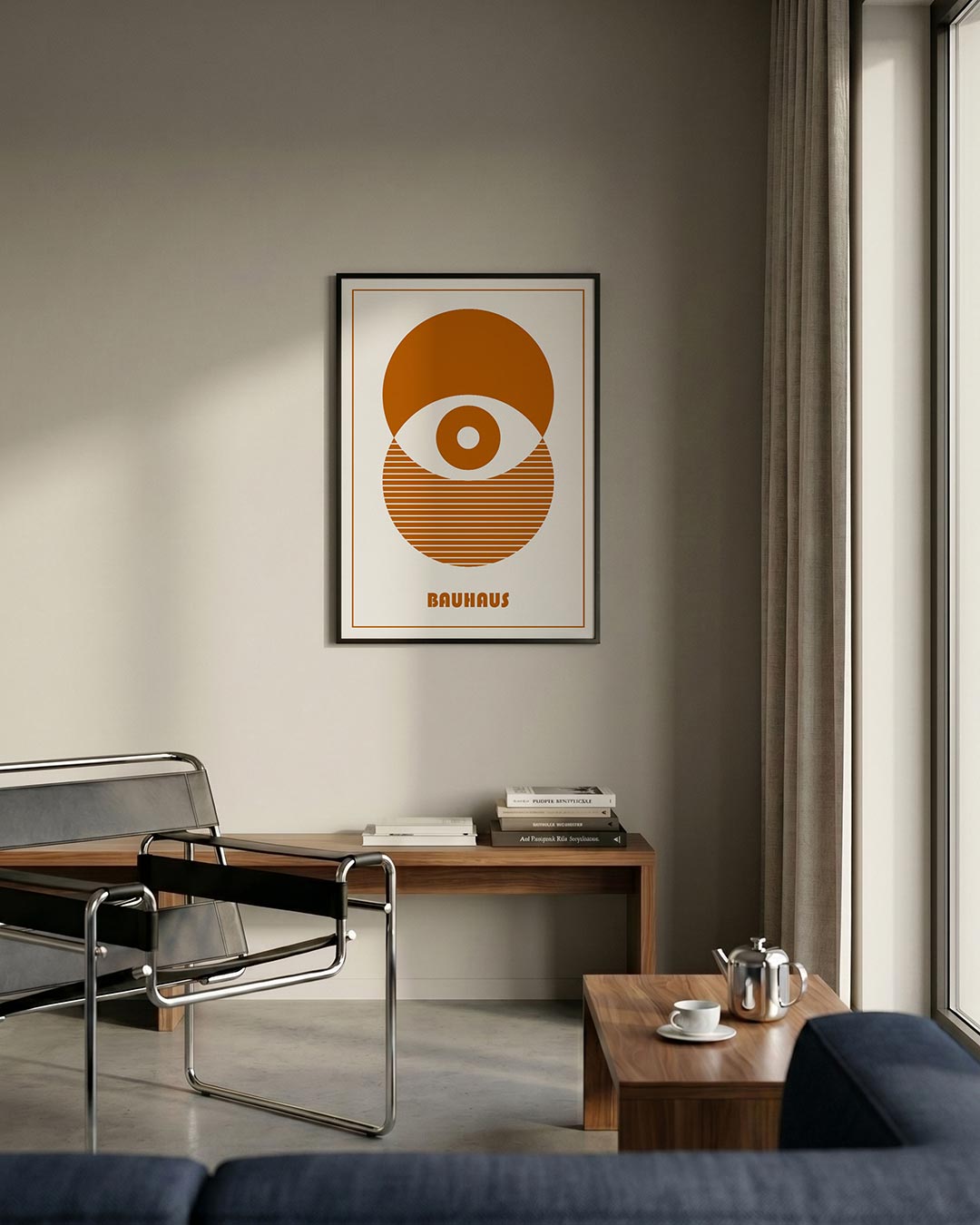 Cirkel en lijnen Poster
