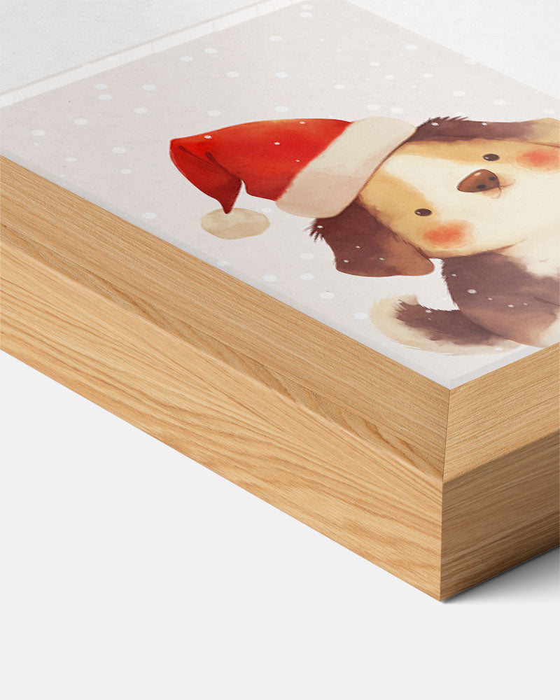 Schattige Kerst Puppy Poster-WallArtistic