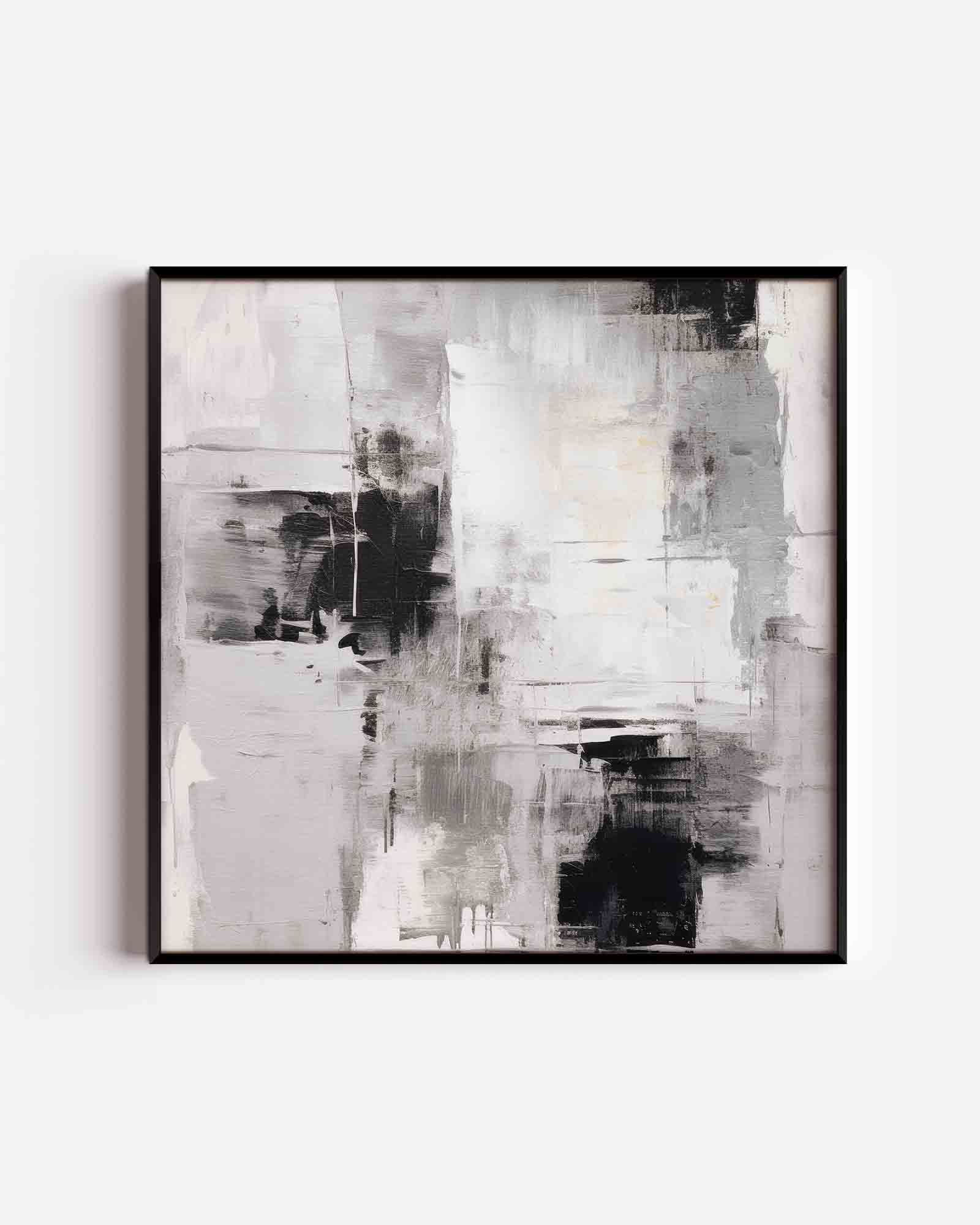 Abstracte zwart wit Poster