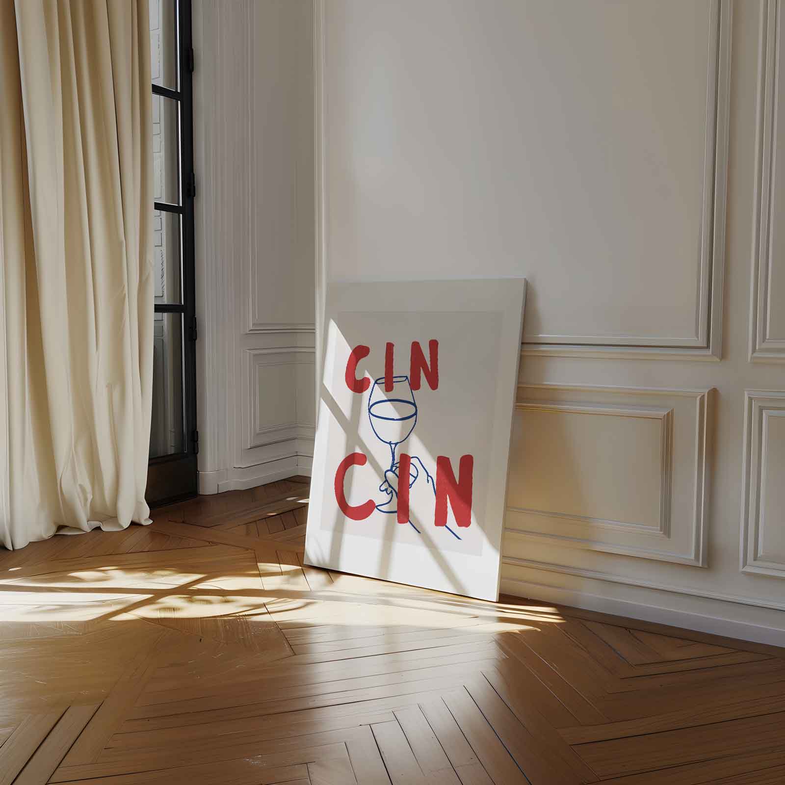 Cin Cin Cheers Wanddecoratie Kunstwerk-canvas-dibond-plexiglas-wanddecoratie-WallArtistic