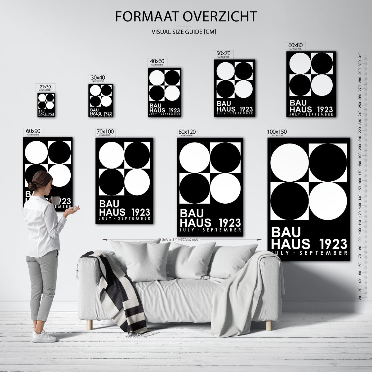 Cirkel en vierkant Poster