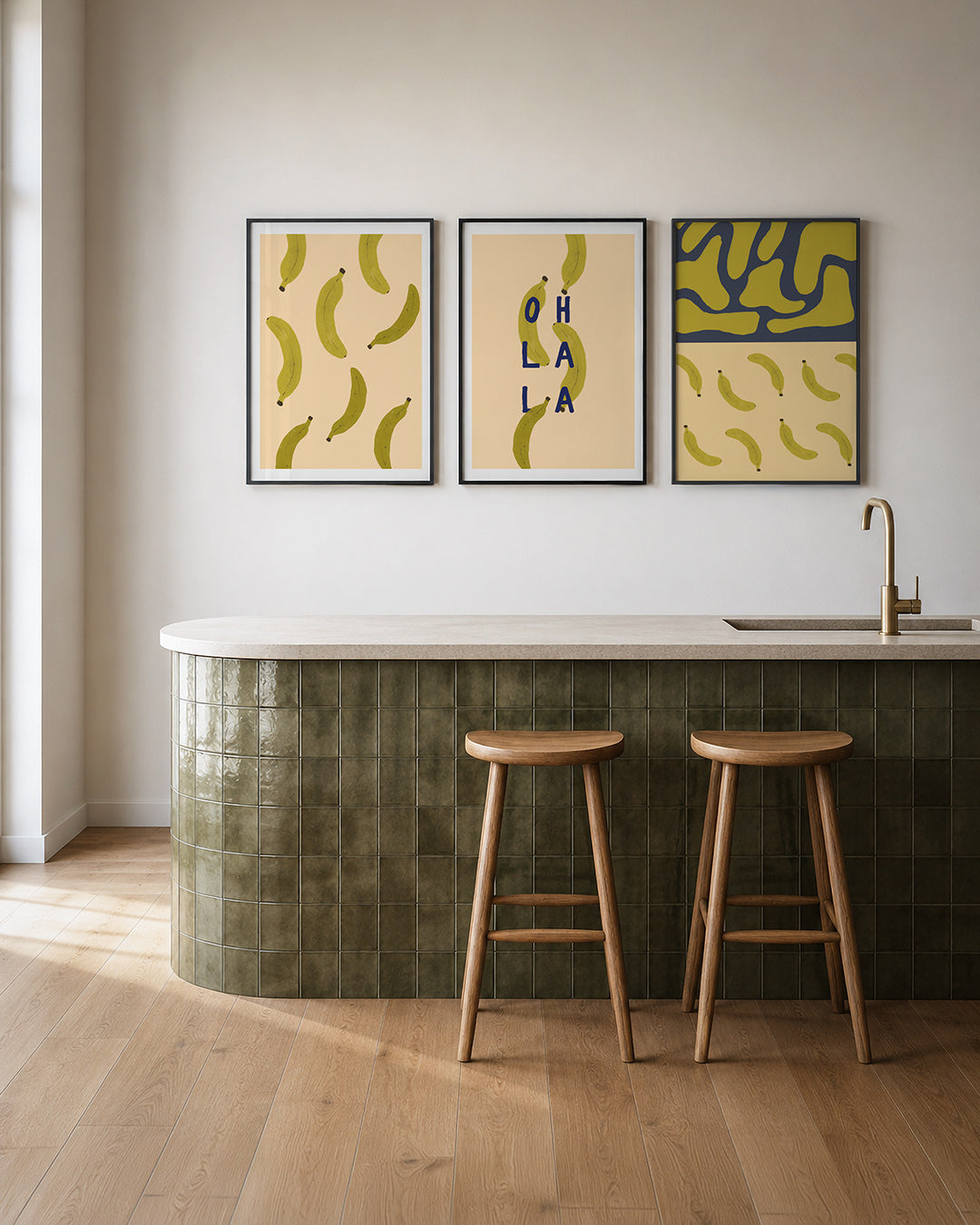 Speelse bananen Posterset