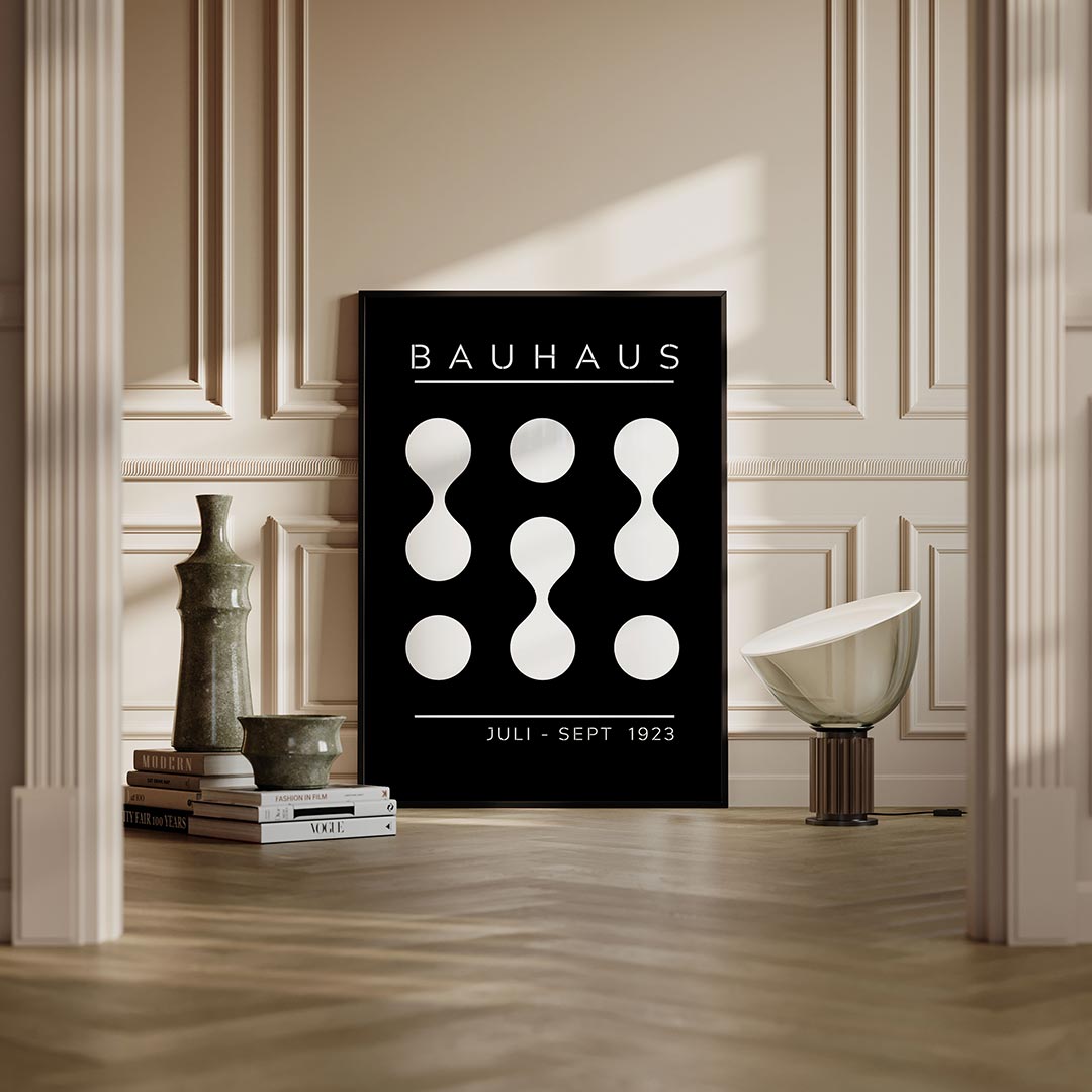 Zwart wit vormen Poster