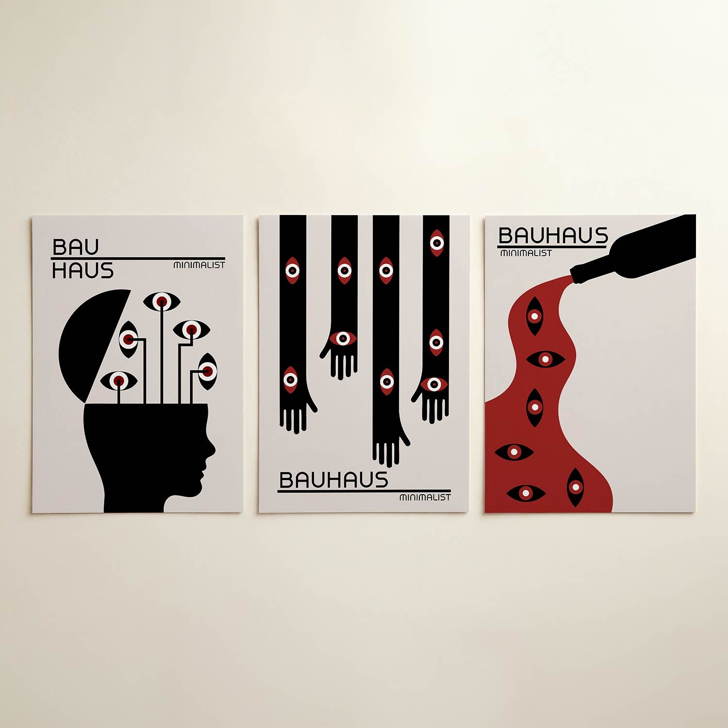 Ooglijnenspel Posterset