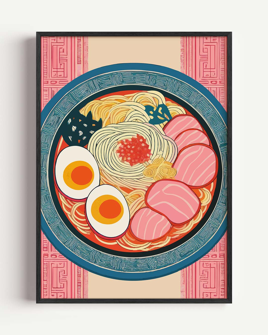 Kleurrijke Ramen Kunstposter-WallArtistic