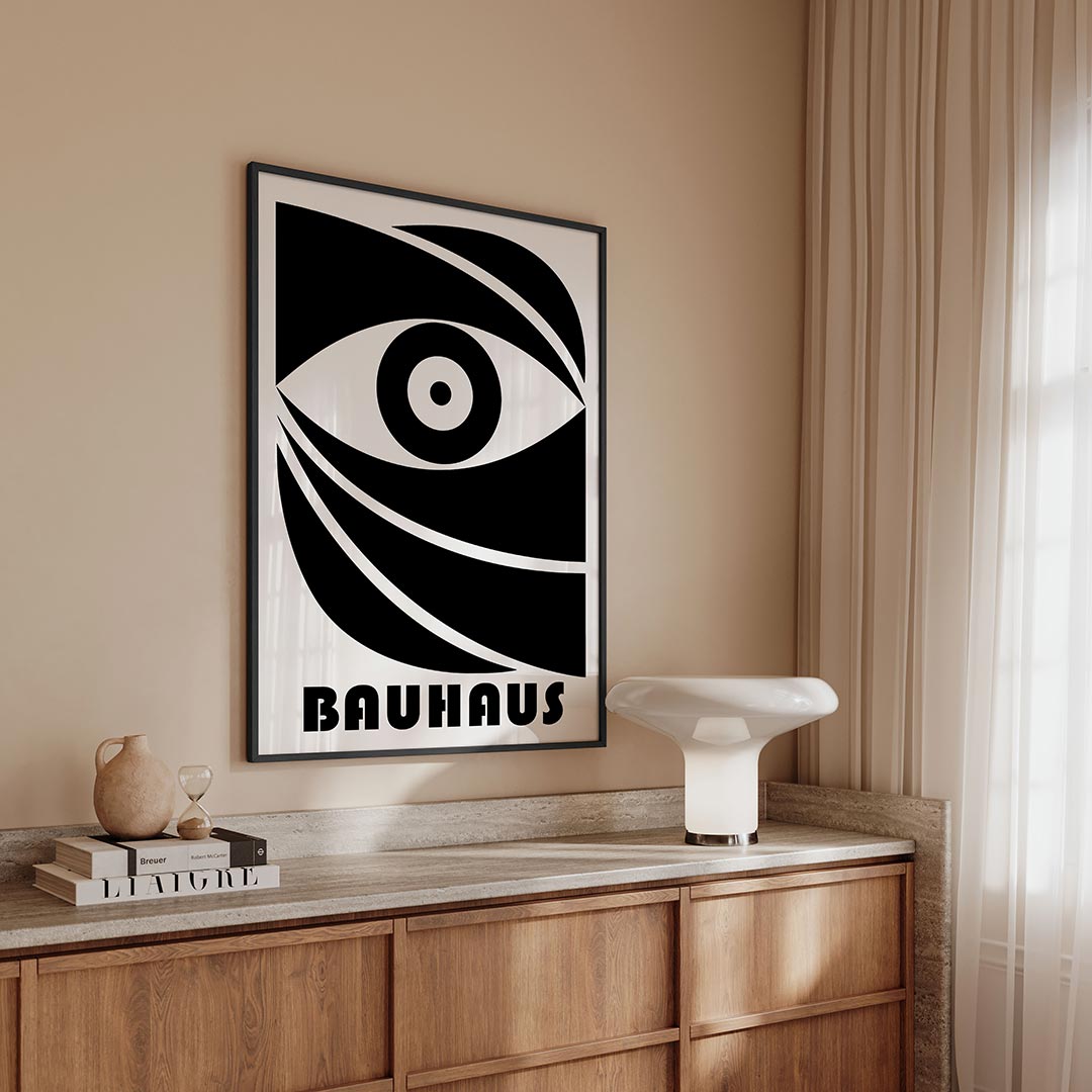 Oogvorm en lijnen Poster