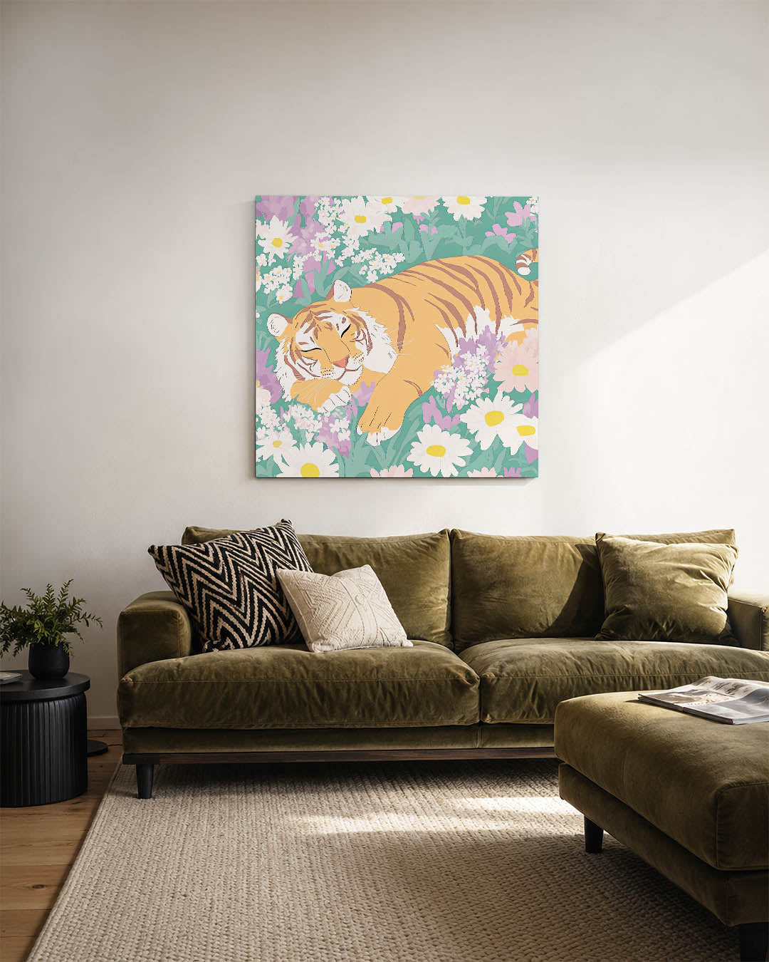Dromerige tijger Kunstwerk