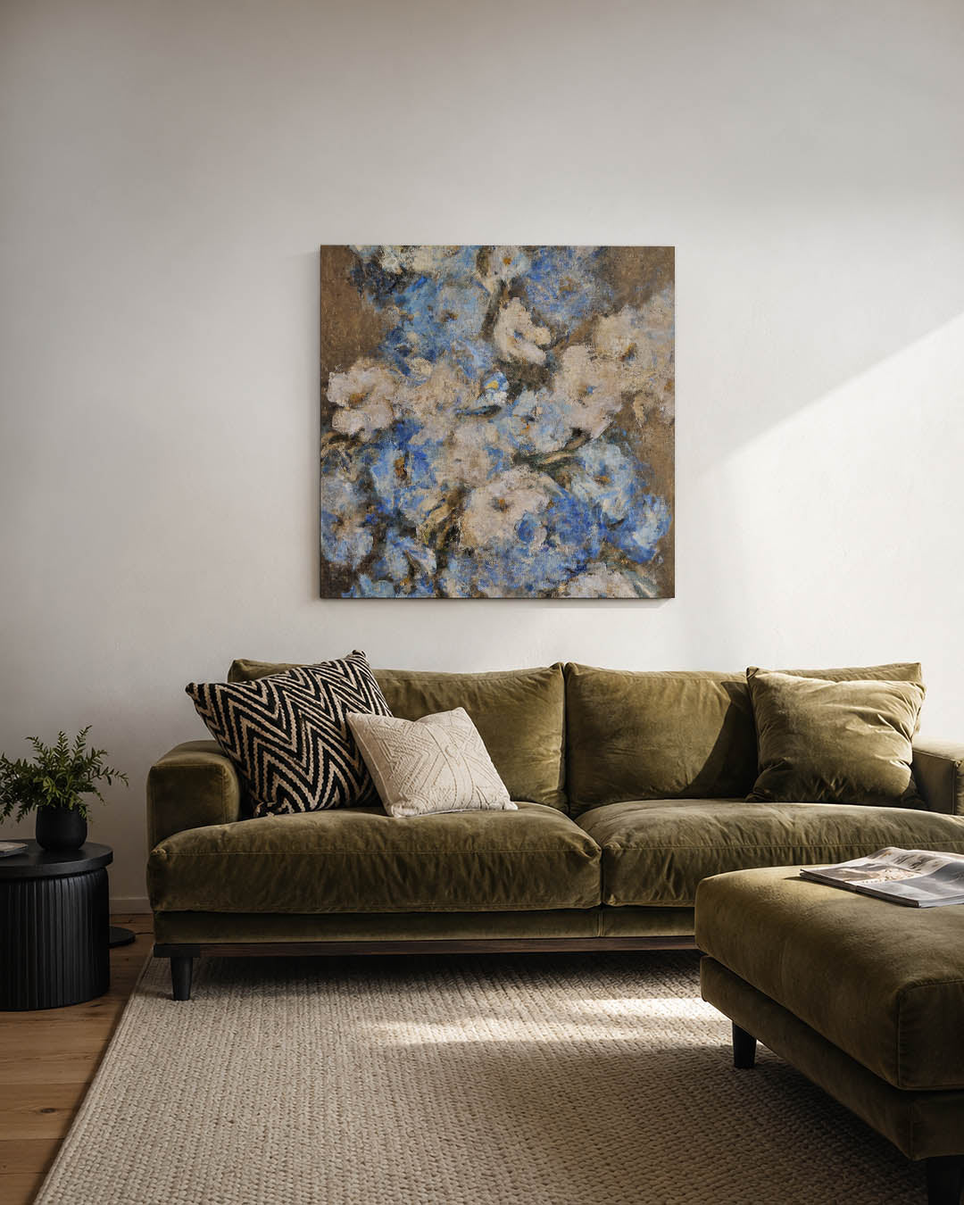 Bloemrijke compositie Kunstwerk