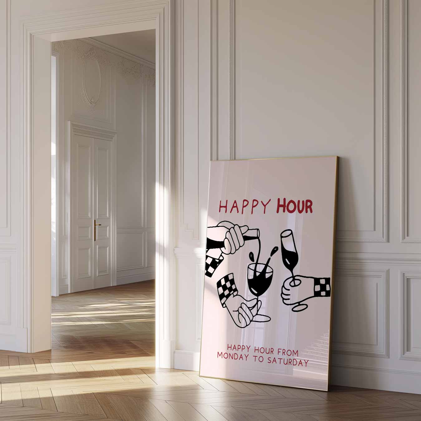 Happy Hour Poster-WallArtistic