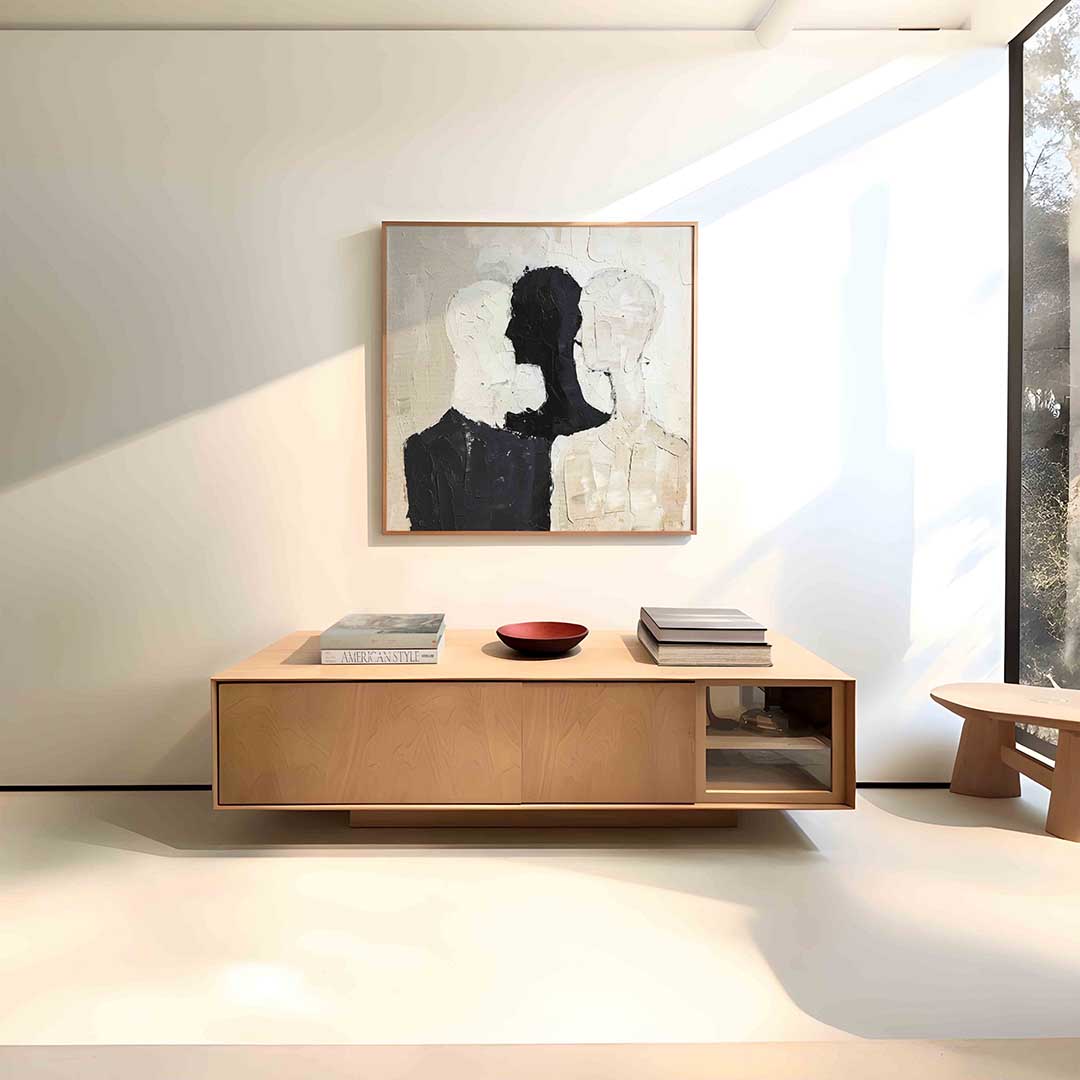 Abstracte silhouetten Poster
