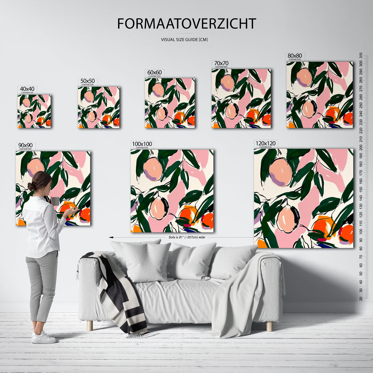 Fruit en bladeren Poster