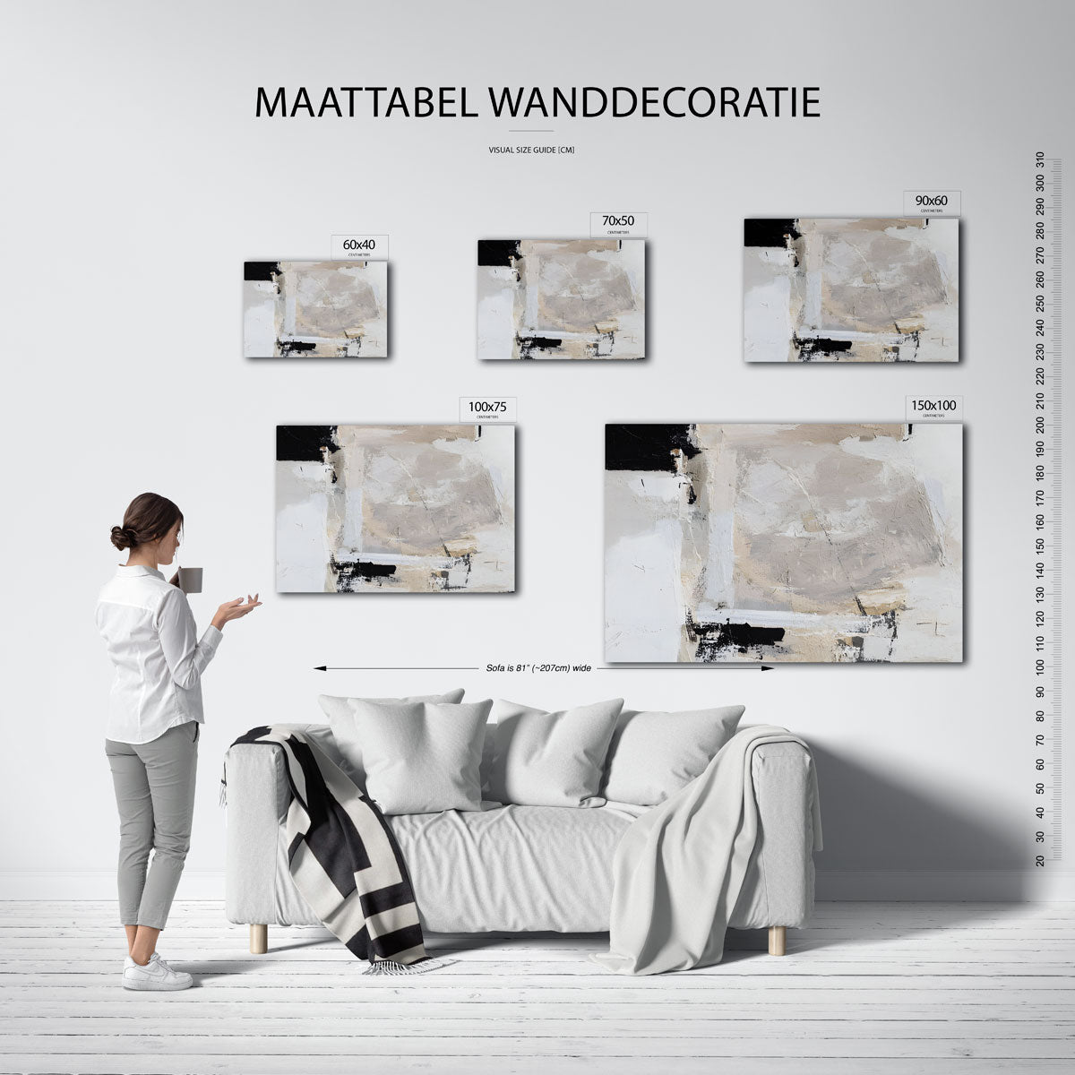 Neutrale compositie Kunstwerk