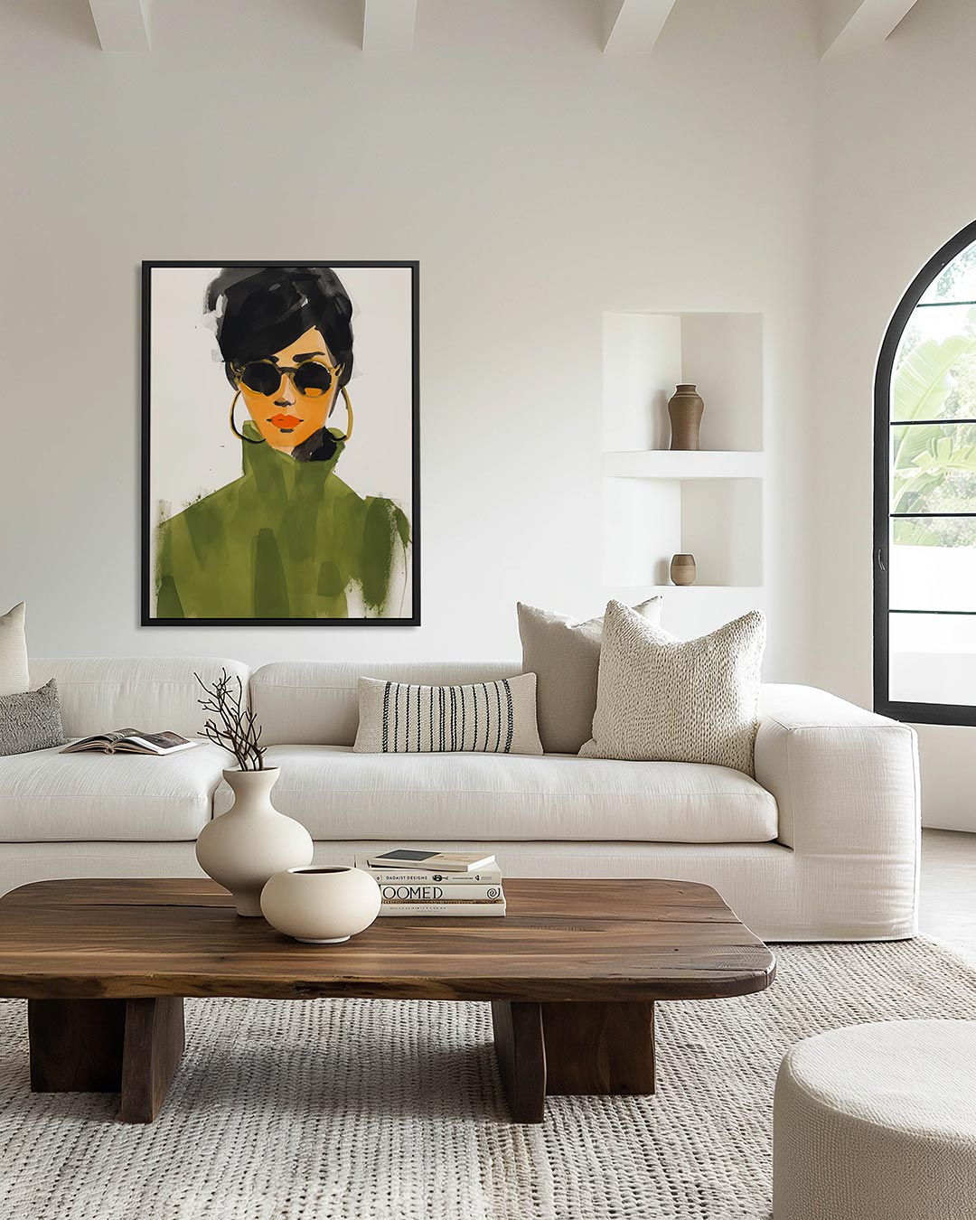 Stijlvolle vrouw Kunstwerk