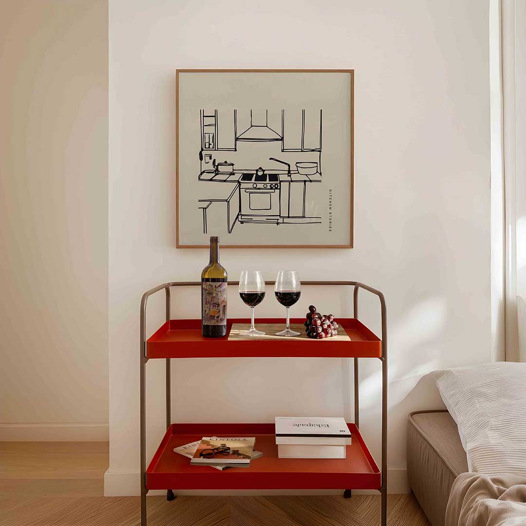 Keuken schets Poster