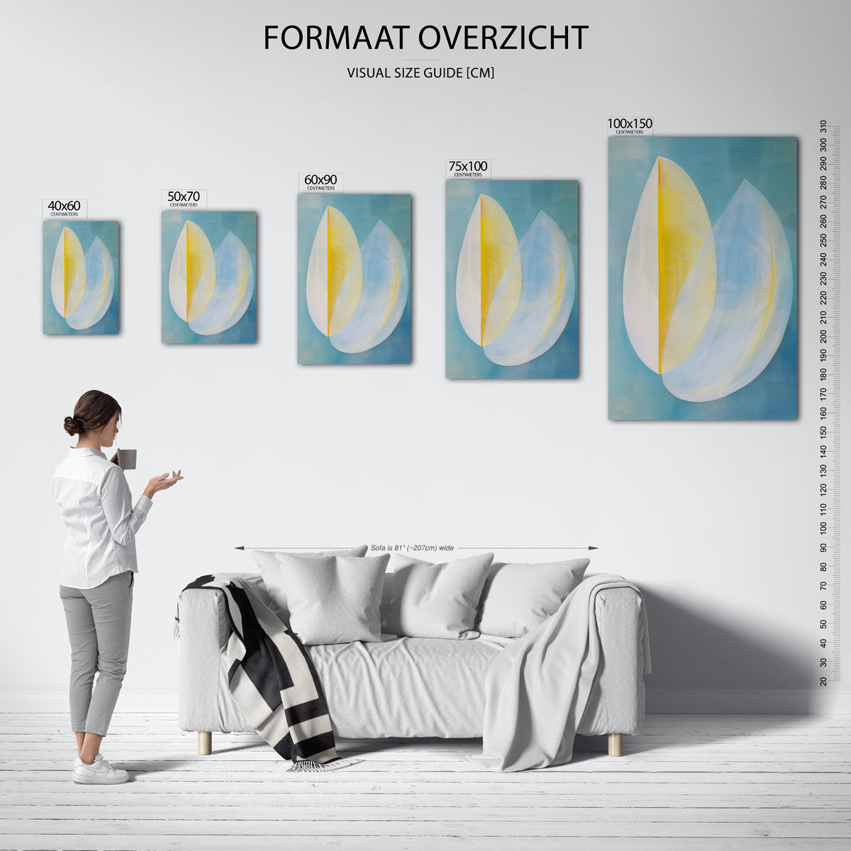Vloeiende vormen Kunstwerk