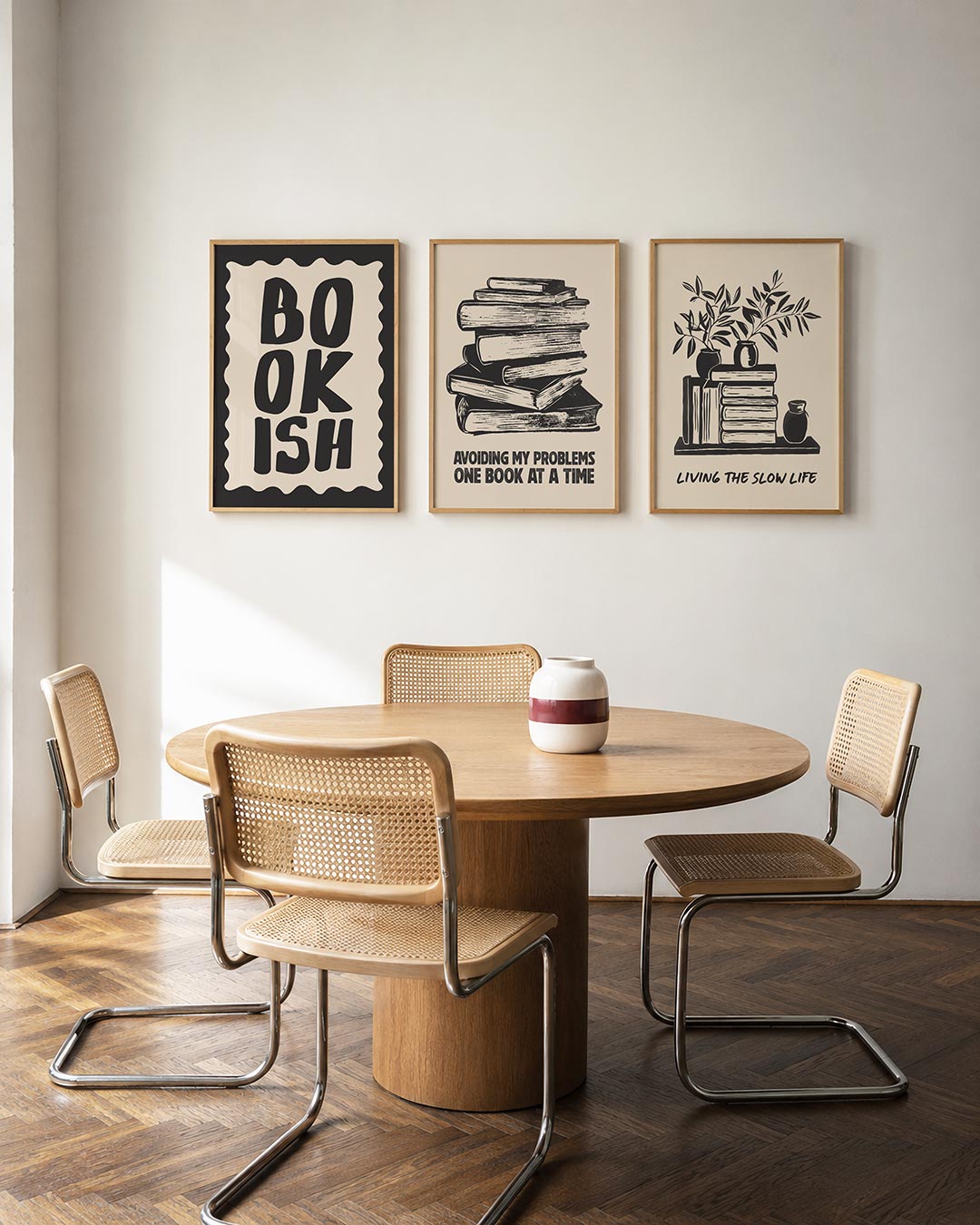 Golvende randletters Posterset