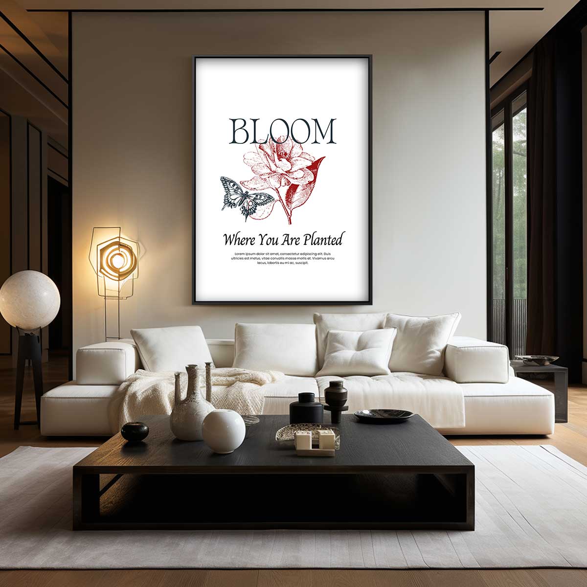 Bloom: Where You Are Planted Kunstwerk-canvas-dibond-plexiglas-wanddecoratie-WallArtistic