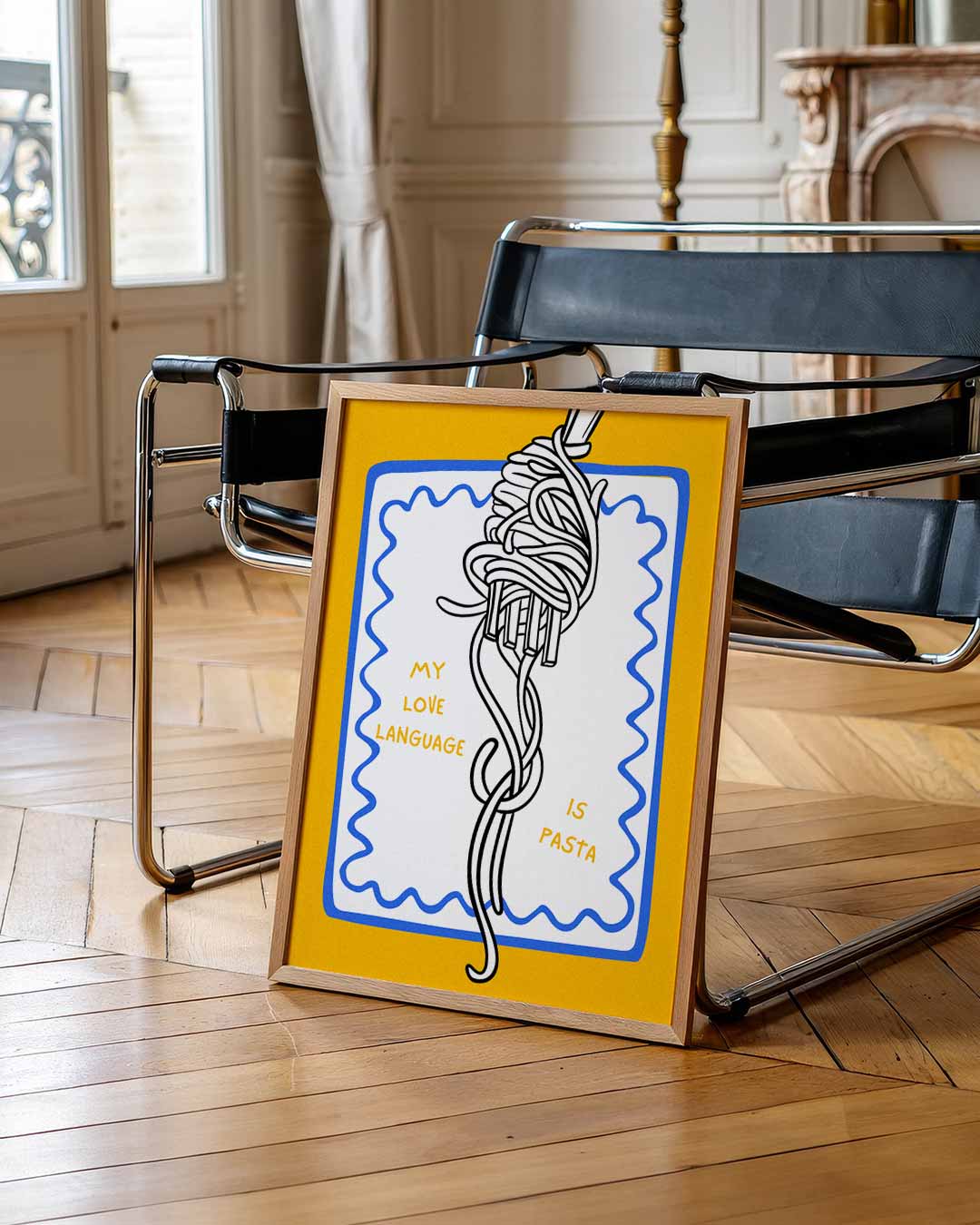Pasta Liefdestaal Poster-WallArtistic