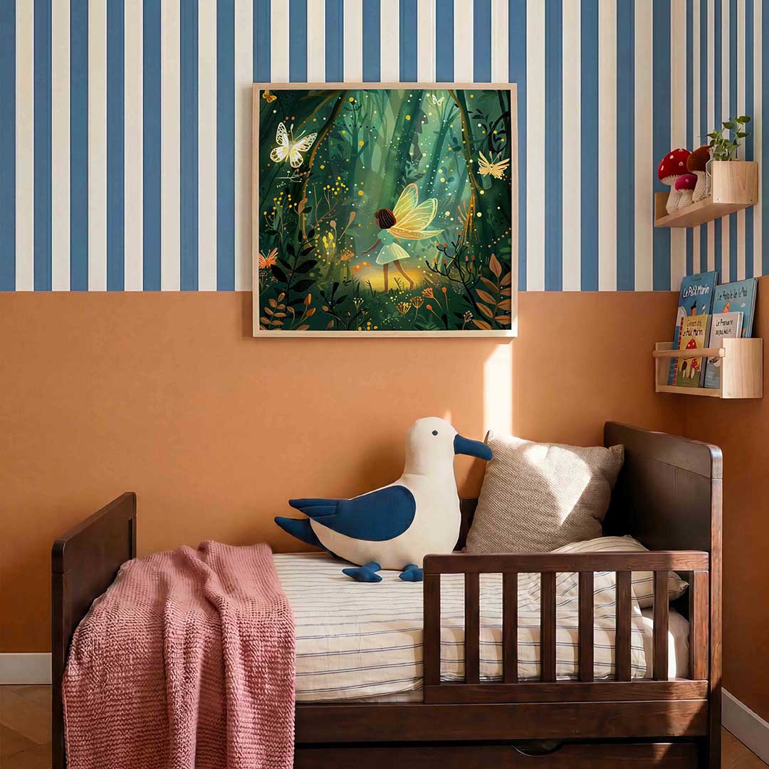 Vleugels en bos Poster