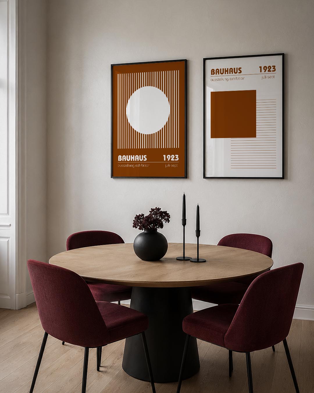 Lijnen en cirkel Postersets