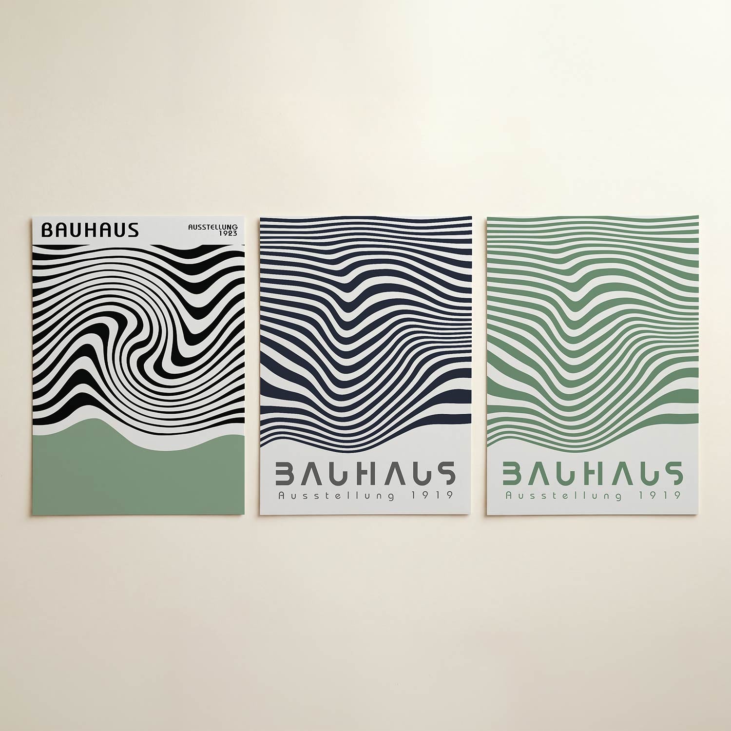 Golvende lijnen Posterset