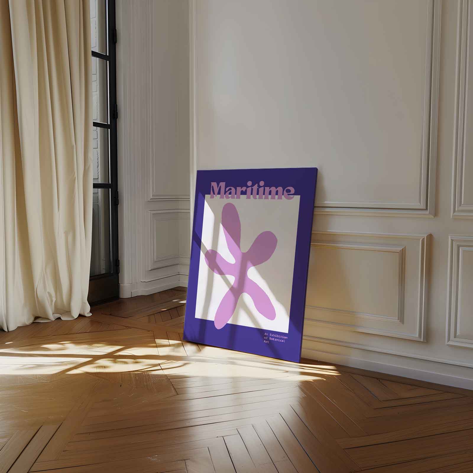Maritieme Botanische Kunst Kunstwerk-canvas-dibond-plexiglas-wanddecoratie-WallArtistic