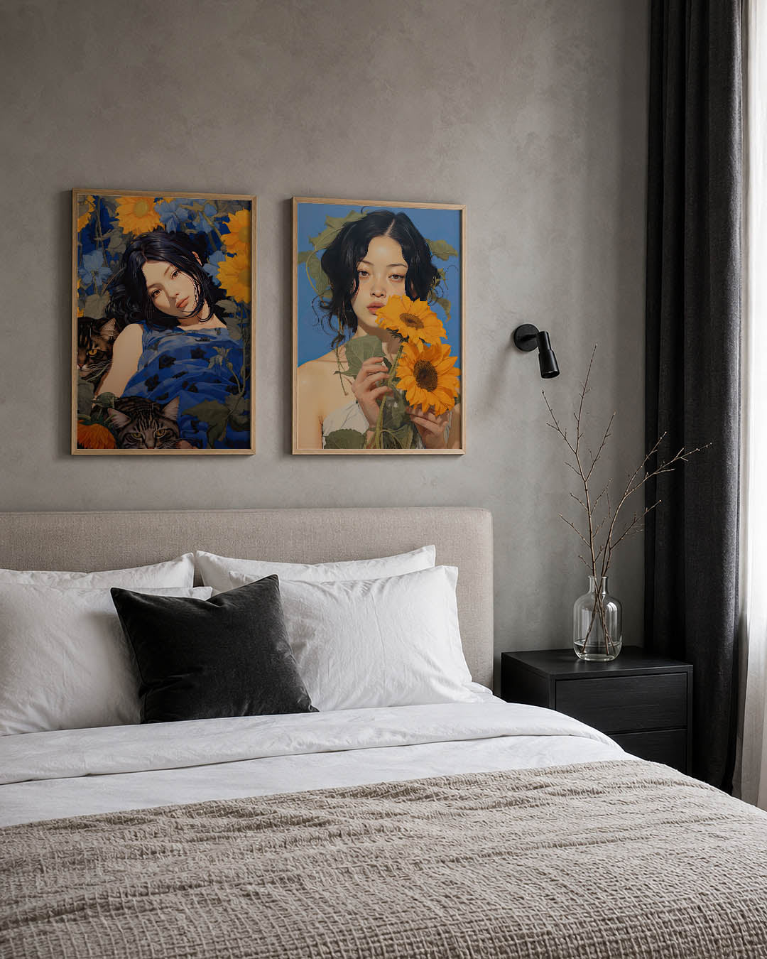 Bloemen en blik Posterset