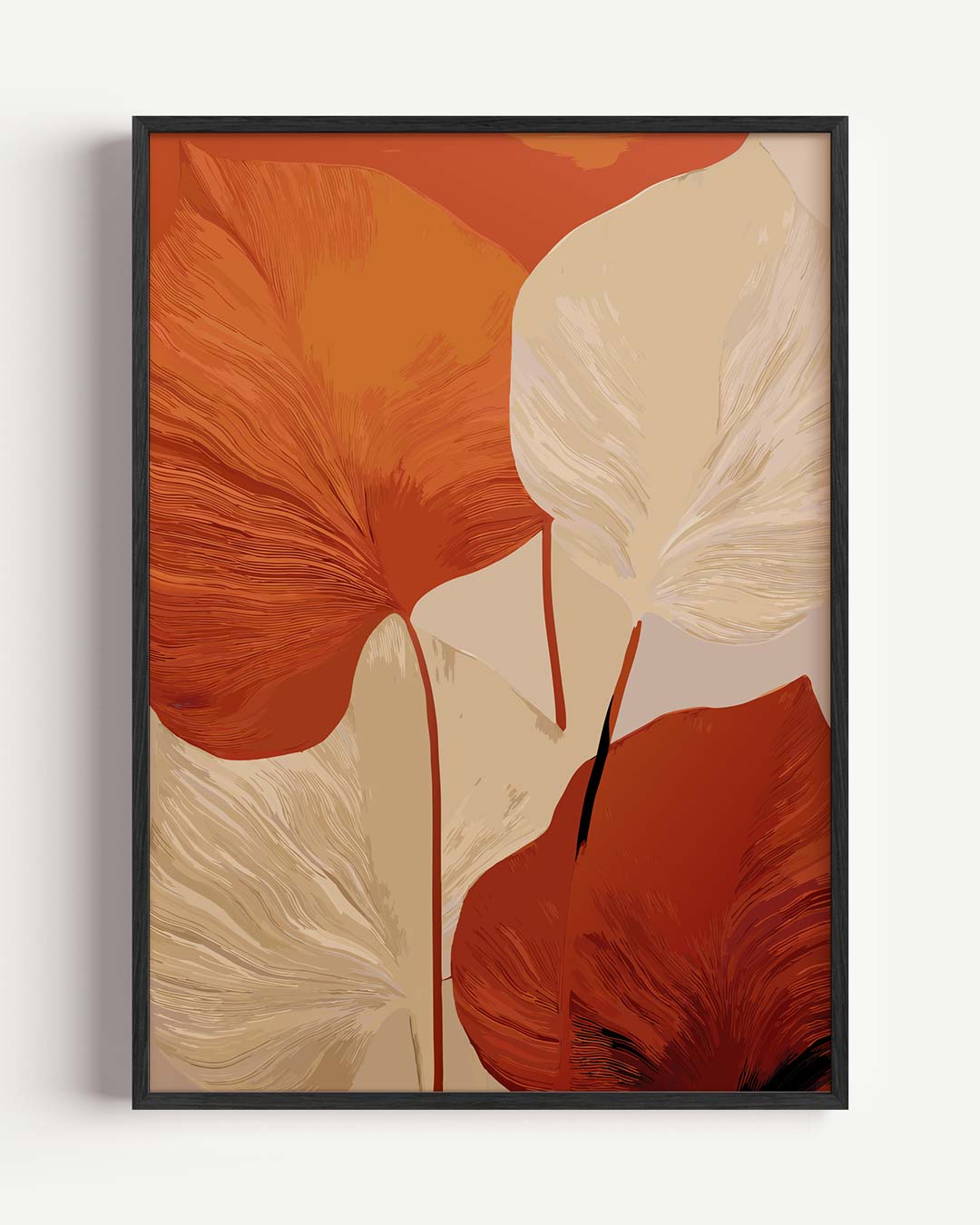 Herfstbladeren Abstractie Poster-WallArtistic