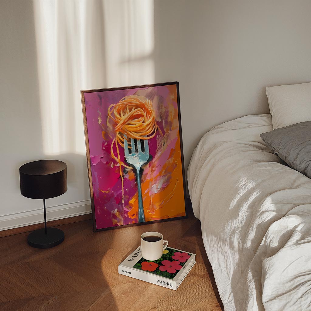 Smakelijke Kleuren Spaghetti Poster-WallArtistic