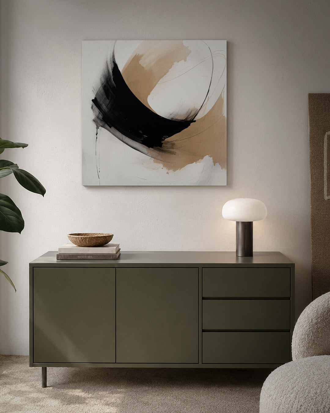 Dynamische kleurvlakken Kunstwerk