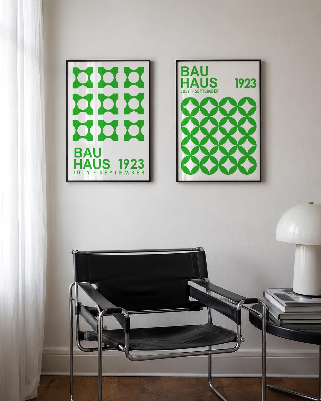 Groene cirkelpatronen Posterset