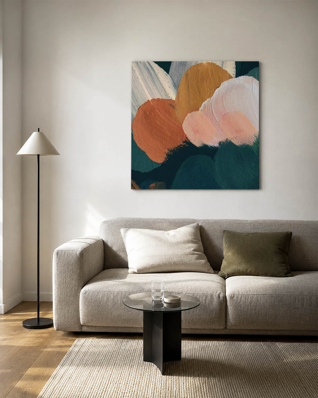 Organische kleurencompositie Kunstwerk