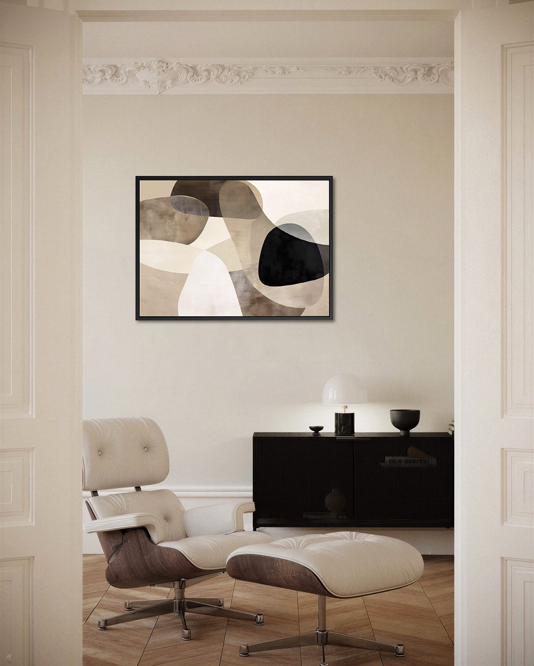 Organische vormen compositie Kunstwerk