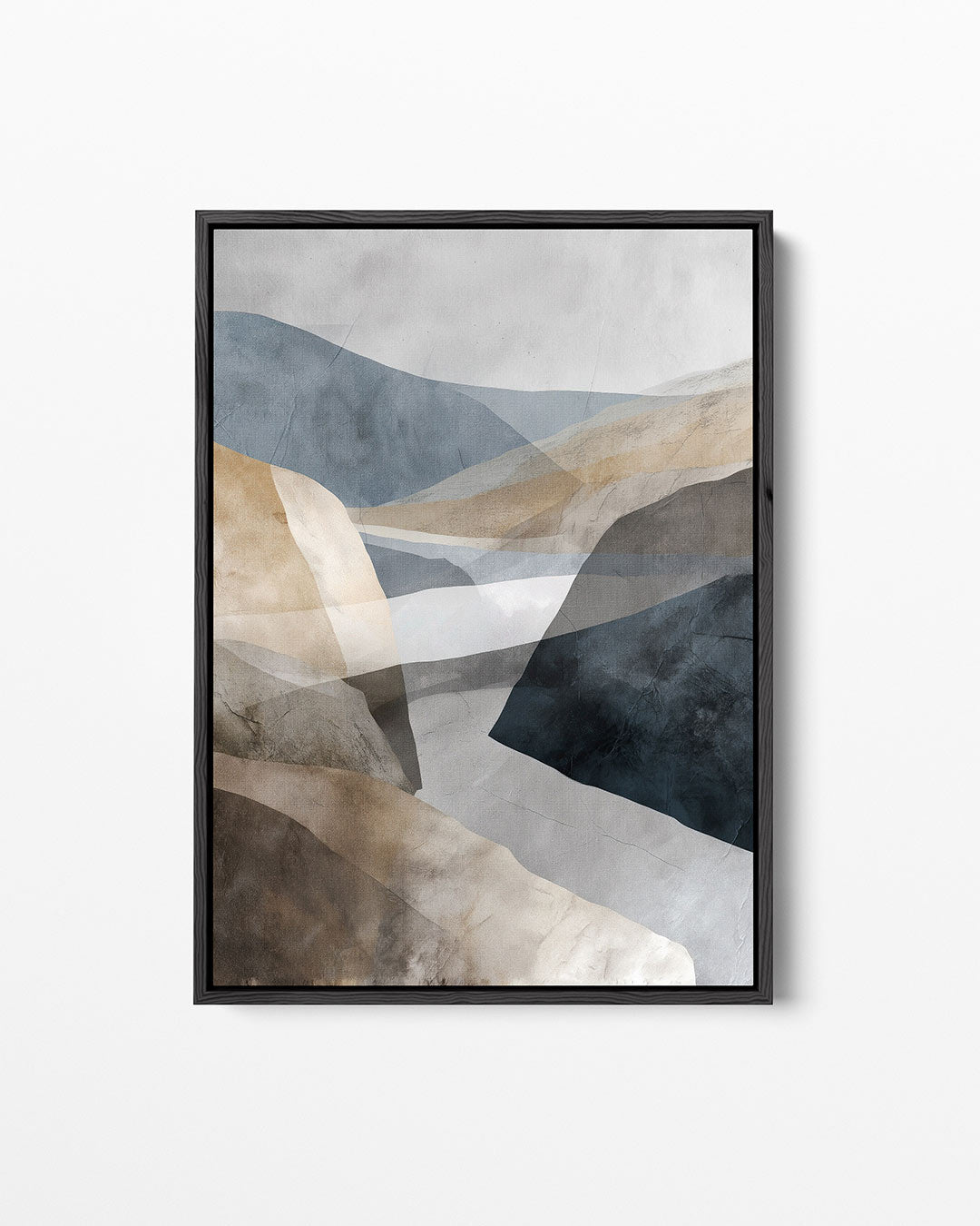 Gelaagde landschap vormen Kunstwerk