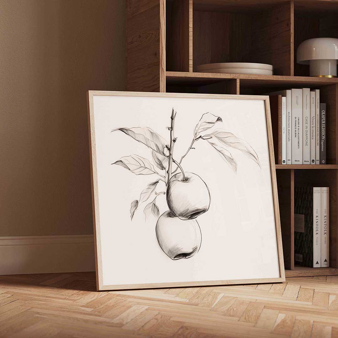 Twee appels aan tak Poster