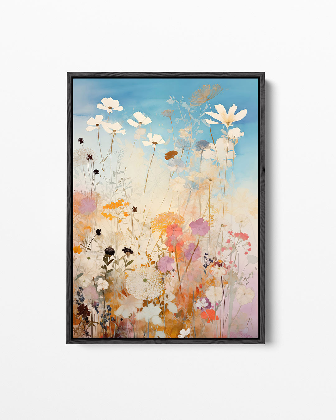 Bloemen in zachte tinten Kunstwerk