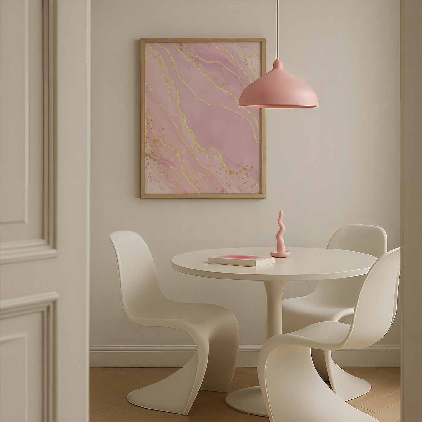 Luxe Marmer Effect Poster-WallArtistic