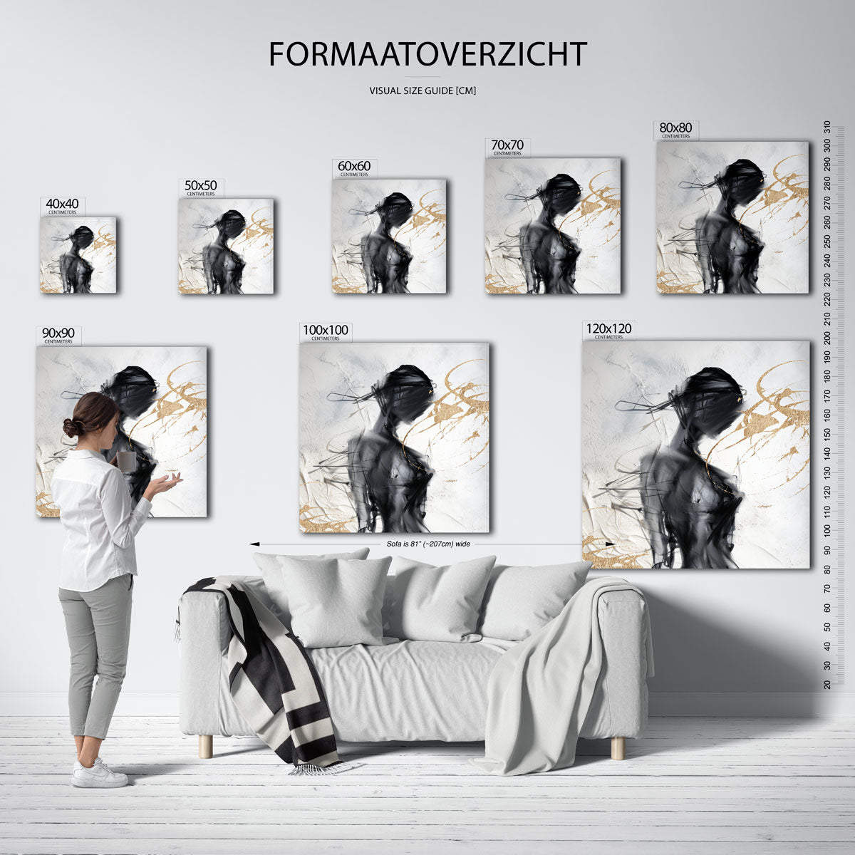 Abstracte figuur Poster